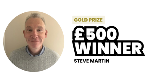 Steve our Gold prize winner